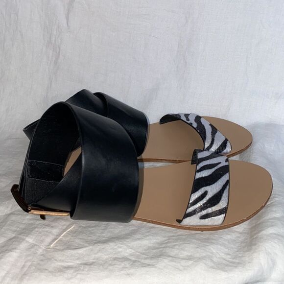 PRIMA DONNA COLLECTION Zebra Strappy Sandal-36 - Picture 2 of 6